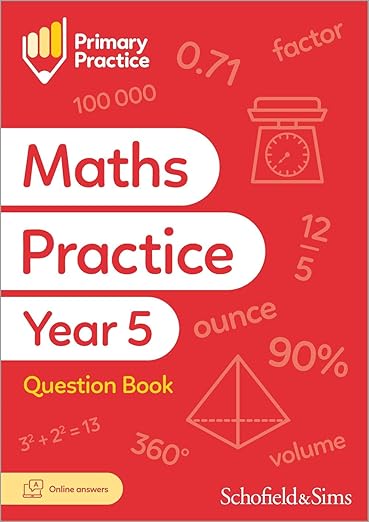 Book cover for 'Primary Practice Maths Year 5 Question Book, Ages 9-10'