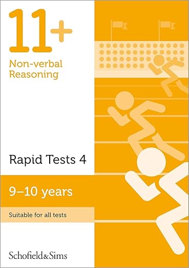 Book cover for 'Schofield & Sims 11+ NVR Rapid Tests Book 4 Year 5'